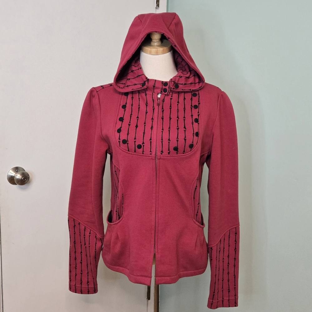 Anna Kemp Etsy Hoodie - zip-up Jacket With detachable hood, Circus Inspired